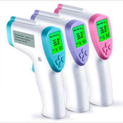 Baby Adult Forehead Non Contact Infrared Thermometer With Lcd Backlight