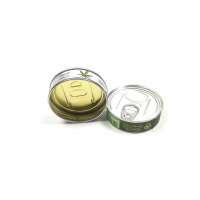 Pressitin Self Seal Tin Can with Plastic Clear or Black Lids For Food Canning 3.5g tin cans